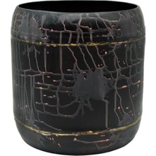 Via Gardenia Arwin Siyah Metal Saksı 27X27 cm