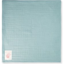 Petit Coral Turkuaz Müslin Çocuk Battaniyesi 100 x 100 cm