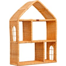 Zoa Collection Rattan El Yapımı Ev Çocuk Kitaplığı