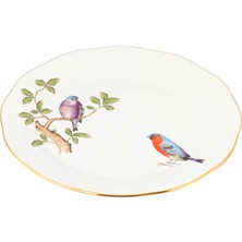 Herend Songbird Desenli Porselen Yemek Tabağı 26 cm