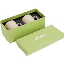Onni Design 2li Çift Renkli Porselen Kupa Seti