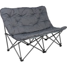 KingCamp Lemon Lux Double Grey Ultra Konforlu Katlanır Çift Kişilik Kamp Sandalyesi