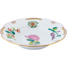 Herend Windsor Flowers Desenli Porselen Çorba Tabağı 21 cm