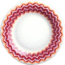 Missoni Home Jarris Bordo Zikzak Desenli Porselen Ekmek Tabağı