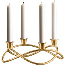 Georg Jensen Season Gold 4 Kollu Dekoratif Şamdan