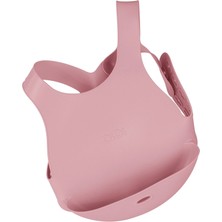 OiOi Silikon Mama Önlüğü Kız Çocuklar İçin Pembe Renkli Şık ve Kullanışlı Tasarım