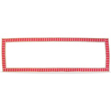 Ge Living Dekoratif Candy Serisi Özel Tasarım Keten Pembe Kırmızı Damalı Runner 40X120 cm