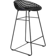 Kartell Smatrik Siyah Çelik Bar Sandalyesi