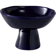Edizione Living Ayaklı Kobalt Stoneware Orta Servis Standı
