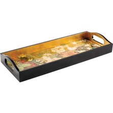 Caspari Mountain High Lacquer Ahşap Bar Tepsisi