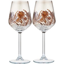 Leone di Fiume Orchidea Kristal 2li Şarap Kadeh Seti