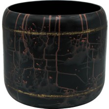 Via Gardenia Arwin Siyah Metal Saksı 26X22 cm