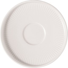 Villeroy & Boch Afina Beyaz Porselen Türk Kahvesi Fincan Tabağı 12 cm