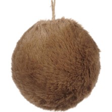 Goodwill Kahverengi Peluş Dokulu Yılbaşı Süsü