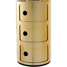 Kartell Componibili 3 Çekmeceli Gold Modül
