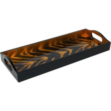 Caspari Go Wild Lacquer Ahşap Bar Tepsisi