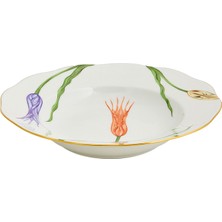 Herend Lale Desenli Porselen Çorba Tabağı 21 cm