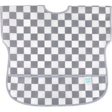 Bumkins Charcoal Check Kısa Kollu Mama Önlüğü