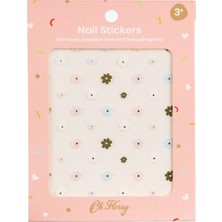 Oh Flossy Flowers Doğal Kız Çocuk Tırnak Stickerı