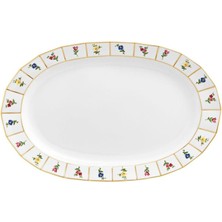 Fürstenberg Grecque Mille Fleurs Porselen Servis Tabağı 33 cm