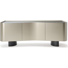 Cattelan Italia Blues Titanyum Gri Ahşap Büfe