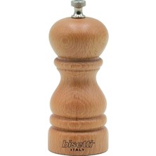 Bisetti Roma Naturel Beechwood Ahşap Karabiber Değirmeni