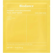 Biodance Radiant Vita Niacinamide Real Deep Mask Aydınlatıcı Yüz Maskesi
