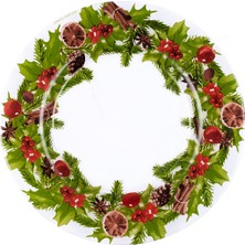 Golden Table Home Christmas Baskılı 4lü Cam Supla Seti