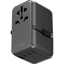 Energea Travelworld Universal GAN85 Koyu Gri Type-C Kablolu Pd Hızlı Şarj Aleti
