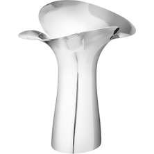 Georg Jensen Silver Geometrik Formlu Çelik Vazo