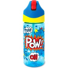 Rachel Ellen Design Super Hero Desenli Çocuk Pipetli Suluk 350ML