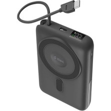 Ttec Recharger M LCD 10.000MAH Magsafe Uyumlu Pd 20W Usb-C Dahili Kablolu Stantlı Taşınabilir Powerbank