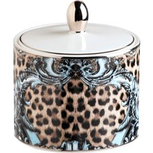 Roberto Cavalli Palazzo Pitti Leopar Desenli Porselen Şekerlik