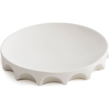 Ceramicshe Colloseum Beyaz Porselen Sunum Tabağı 25 cm