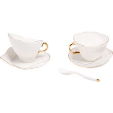 Seletti Meltdown Beyaz Porselen 2'li Çay Fincanı Seti