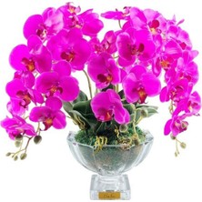 Cote Noire Luxury Centerpiece Mor Orkide Koku