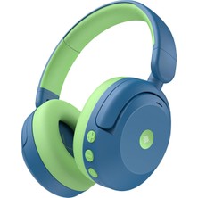 iClever BTH20 Aktif Gürültü Engelleme Özellikli Mavi Unisex Çocuk Kulak Üstü Bluetooth Kulaklık