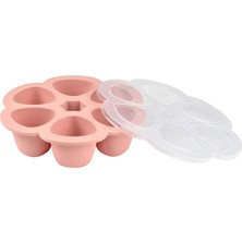Beaba Old Pink Silikon 6'lı Sıcak & Soğuk Saklama Kabı 6 x 90 ml