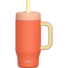 SipnJoy Handlehug Turuncu Çelik Çocuk Tumbler 550 ml