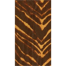 Caspari Go Wild Brown Guest Towel Desenli 15'li Servis Peçetesi Seti