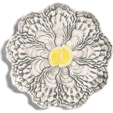 Klevering Istiridye Desenli Porselen Meze Tabağı 23 cm
