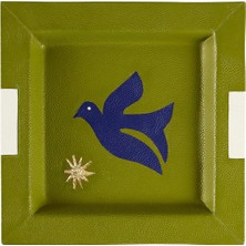 Jonathan Adler Playa Bird Çok Renkli Kare Tepsi