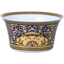 Versace Medusa Mavi Porselen Servis Kasesi 20 cm