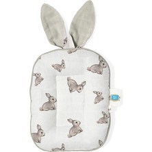 Deux Lapins Iconique Lapin Müslin Bebek Emzirme Yastığı