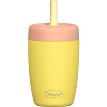 SipnJoy Strawbuddy Sarı Çelik Çocuk Tumbler 360 ml