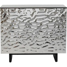 Kare Design Gümüş Çelik Bar Dolabı