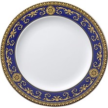 Versace Medusa Mavi Porselen Yemek Tabağı 27 cm