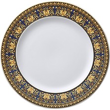 Versace Medusa Mavi Porselen Pasta Tabağı 22 cm