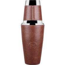 Taba Deri Kılıflı Çelik Çift Kaplı Shaker
