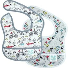 Bumkins Bird Park & Urban Bird Unisex Bebek 2'li Başlangıç Mama Önlüğü